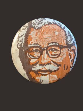 10/$25 Vintage Kentucky Fried Chicken KFC The Colonel 2.25" Button